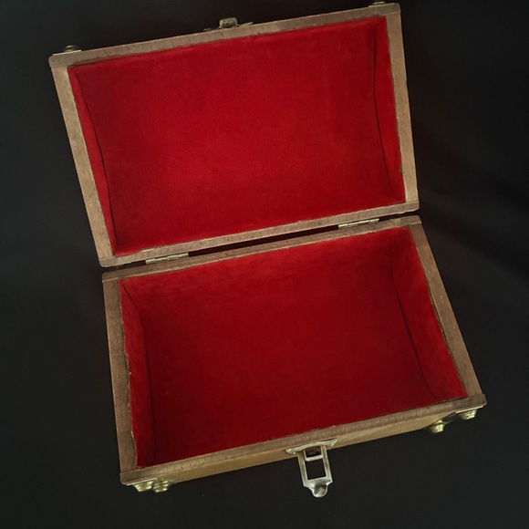 Vintage Wood Purse Handbag with Brass Accents - Japan - Tally-Ho Creation - Picture 15 of 16